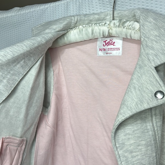 NWT Justice Jacket Gray size 14/16 - Picture 15 of 16